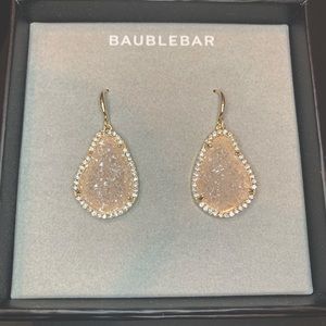 BaubleBar Rose Quartz Earrings